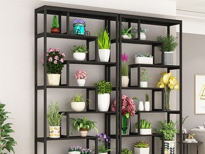 阳台铁艺多层置物架落地花盆架室内多肉绿萝吊兰地面花架厂家现货图5