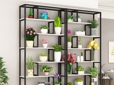 阳台铁艺多层置物架落地花盆架室内多肉绿萝吊兰地面花架厂家现货图4