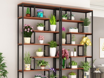 阳台铁艺多层置物架落地花盆架室内多肉绿萝吊兰地面花架厂家现货图3