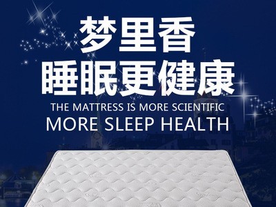 新款简约天然乳胶床垫独家用酒店卧室家具独立弹簧双人椰棕床垫图2