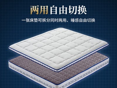 高档五星级酒店乳胶床垫1.5米超软加厚1.8米席梦思独立弹簧床垫厂图3