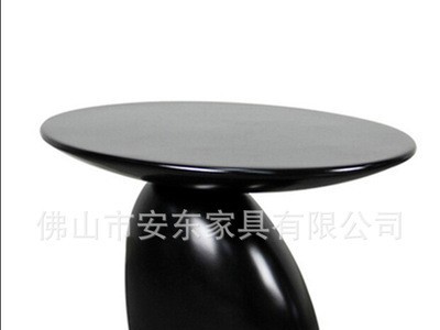 简约现代椭圆形蘑菇茶几 白色高档特色经典装饰粗腿圆形咖啡餐桌图2