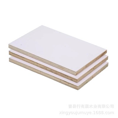 16mm18mm多层拼接生态板旧模板多层拼接宽条机拼免漆板暖白苹果木