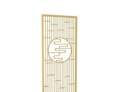 北欧不锈钢屏风轻奢酒店金属玄关装饰现代简约客厅入户门镂空隔断图5