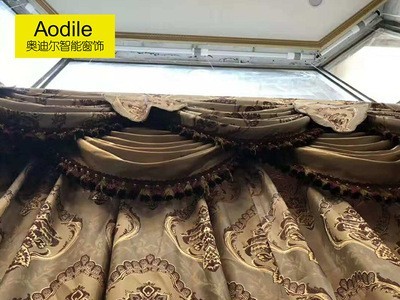 厂家直销高窗电动升降合帘升降单开合别墅酒店会议室高窗升降窗帘图3