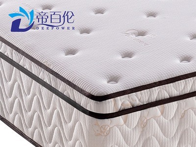 帝百伦 天然乳胶分体1.8米独立弹簧床垫软硬两用折叠席梦思可定做图3