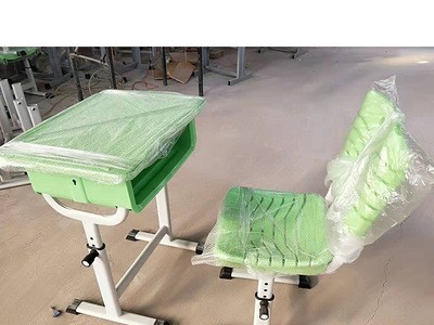 学生课桌椅 ABS塑钢升降学生桌椅培训辅导班 塑料课桌椅 厂家批发图2
