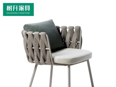 户外藤编桌椅室外庭院阳台设计师休闲创意藤椅桌阳光房餐桌组合图3