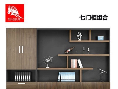 办公家具木质文件柜书柜组合资料档案柜办公室背景文件柜子可带锁图3