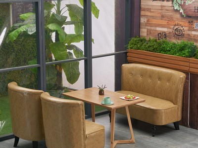 奶茶店桌椅组合甜品咖啡西餐厅卡座简约休闲办公室休息区洽谈沙发