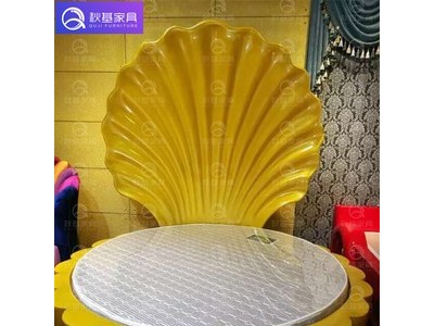 定做酒店宾馆创意床贝壳床情趣震动床海洋主题贝壳电动床恒温水床图4