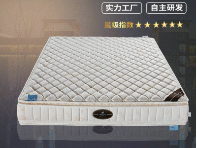 双人酒店工程床垫订做 独立弹簧床垫软硬两用席梦思批发图2