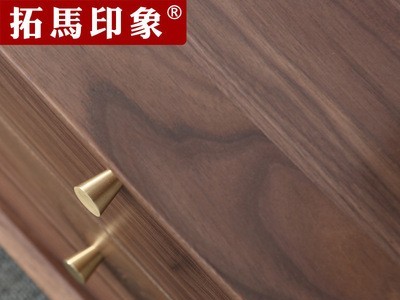 全实木电视柜北美黑胡桃木视听柜木蜡油客厅简约家具厂家直销批发图4