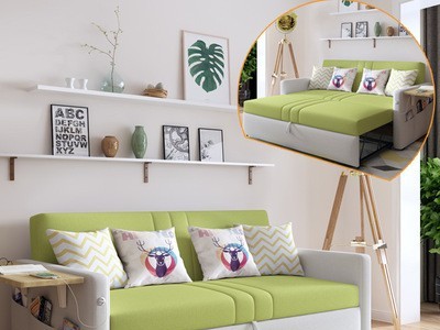 布艺功能沙发床两用可折叠双人1.8米简约现代1.5米客厅小户型新款
