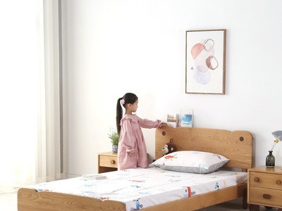 北欧实木白橡木樱桃木儿童床男孩单人床1.5米卡通儿童房1.2m小床