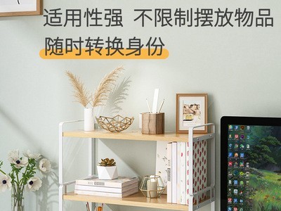 厨房台面铁艺分层置物架桌面储物架不锈钢多功能家用调料收纳架子图4