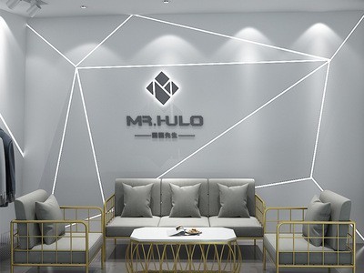 北欧铁艺沙发服装店接待洽谈沙发茶几组合工作室休闲轻奢布艺沙发图2