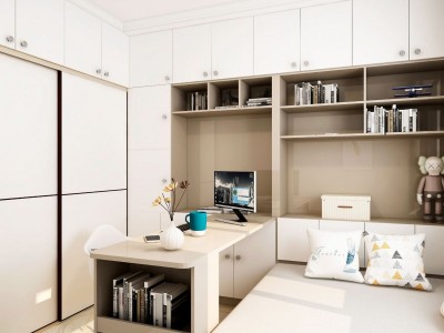 全屋定制整体衣柜家具实木多层板北欧榻榻米卧室推拉门移门代加工图2