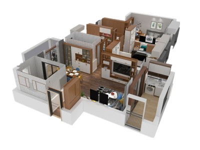 全屋定制整体衣柜家具实木多层板北欧榻榻米卧室推拉门移门代加工图5
