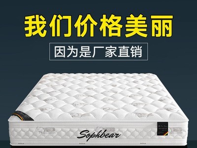 批发乳胶床垫独立弹簧席梦思椰棕棕垫酒店家用海绵加厚宿舍单双人图1