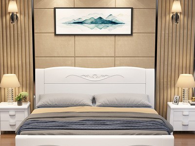 实木床1.5m1.2m主卧双人床厂家直销现代简约双人1.8米橡木床图3