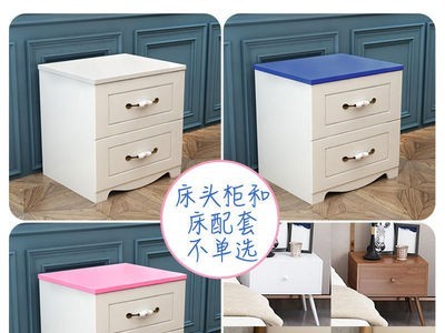 简易床头柜简约现代卧室床头收纳柜床边带锁储物柜经济型图5