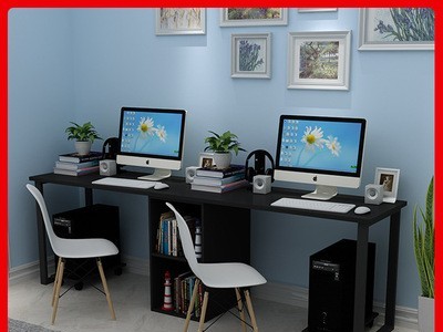厂家直发双人电脑桌 组合学生简约现代写字桌 家用书房学习桌