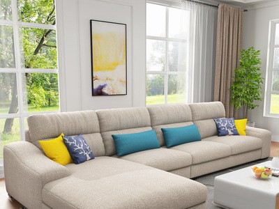 北欧纯色布艺沙发大小户型可拆洗简约现代客厅棉麻布沙发整装组合
