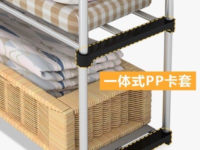简易衣柜经济型布艺组装布衣柜钢管加固钢架收纳柜子衣橱简约现代图3
