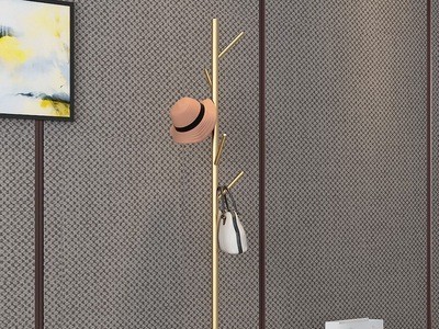 北欧创意衣架家居美式创意用品落地衣架轻奢创意家居用品衣帽架图3
