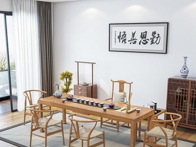 实木茶桌组合禅意茶几仿古功夫茶台会客大板桌新中式泡茶桌椅套装图3