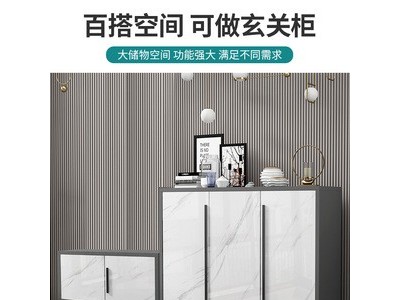 轻奢鞋柜家用门口收纳储物柜子北欧进门入户玄关柜经济型客厅鞋架图3