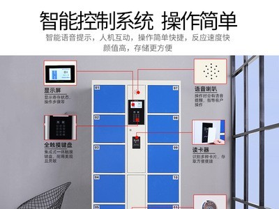 工厂直销商场刷卡储物柜写字楼人脸识别电子存包柜超市密码寄存柜图4