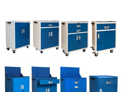 工具车工具柜汽修抽屉式多功能小推车工厂铁皮维修工具车间储物箱图5