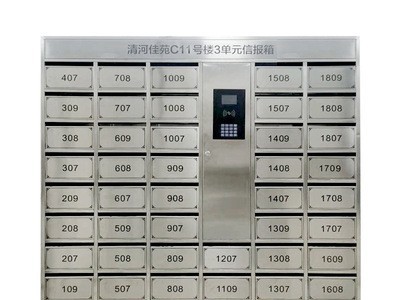 小区智能信报箱定制户外不锈钢智能电子别墅挂墙邮政信奶箱可定制图5