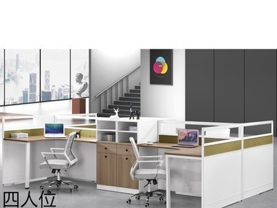 柘煜家具简约现代组合板式办公屏风 员工办公卡位 屏风隔断可定制图2