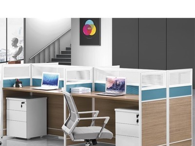 柘煜家具简约现代组合板式办公屏风 员工办公卡位 屏风隔断可定制图4