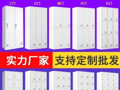 更衣柜健身房浴室带锁储物更衣柜学生员工宿舍铁皮更衣柜厂家定制