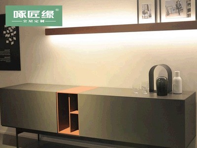 北欧简约烤漆电视柜高档轻奢高款视听柜柜后现代储物地柜客厅家具图2