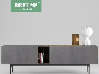 北欧简约烤漆电视柜高档轻奢高款视听柜柜后现代储物地柜客厅家具图3