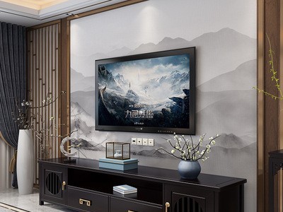 新中式实木电视柜组合现代禅意家具客厅轻奢地柜储物小户型影视柜