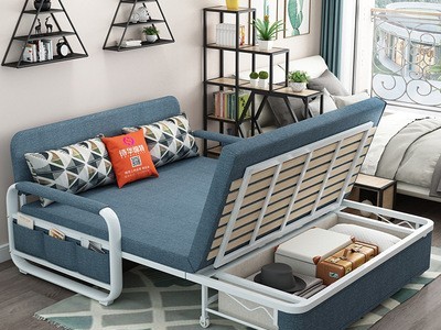 折叠沙发床两用1.2米经济型单人双人小户型多功能1.8米储物沙发床