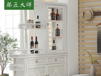 厂家供应真藤酒柜藤隔厅柜客厅餐厅隔断红酒柜展示柜藤艺家具批发图2