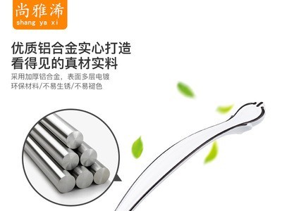尚雅浠欧式抽屉拉手橱柜门把手罗马黑简约铝合金拉手实心家具五金图3