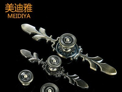 欧式金色抽屉柜门拉手中式青古铜衣柜橱柜门把手复古单孔柜子拉手图3
