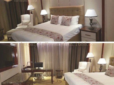 厂家来图定制五星酒店套房客房板式家具 板式床 床头柜TF15