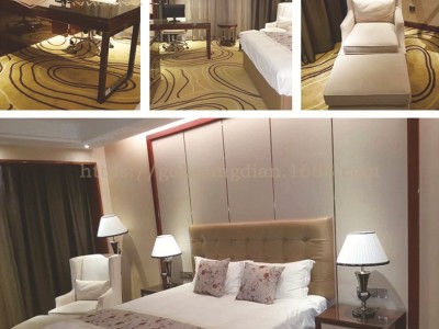 厂家来图定制五星酒店套房客房板式家具 板式床 床头柜TF15图2