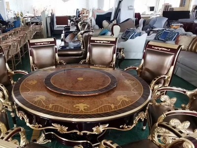 欧式餐桌椅组合现代简约ins新古典实木饭桌别墅家用家具工厂定制图3