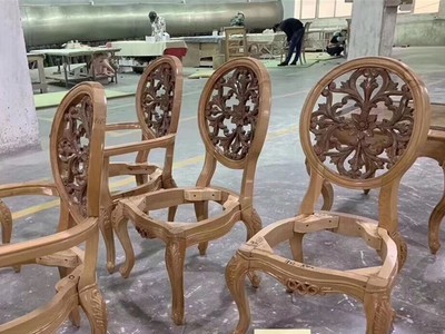 欧式餐桌椅组合现代简约ins新古典实木饭桌别墅家用家具工厂定制图2
