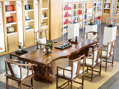 新中式实木茶桌 禅意泡茶阳台家用茶台桌办公室大板茶桌椅组合